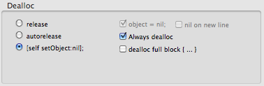 Accessorizer Dealloc